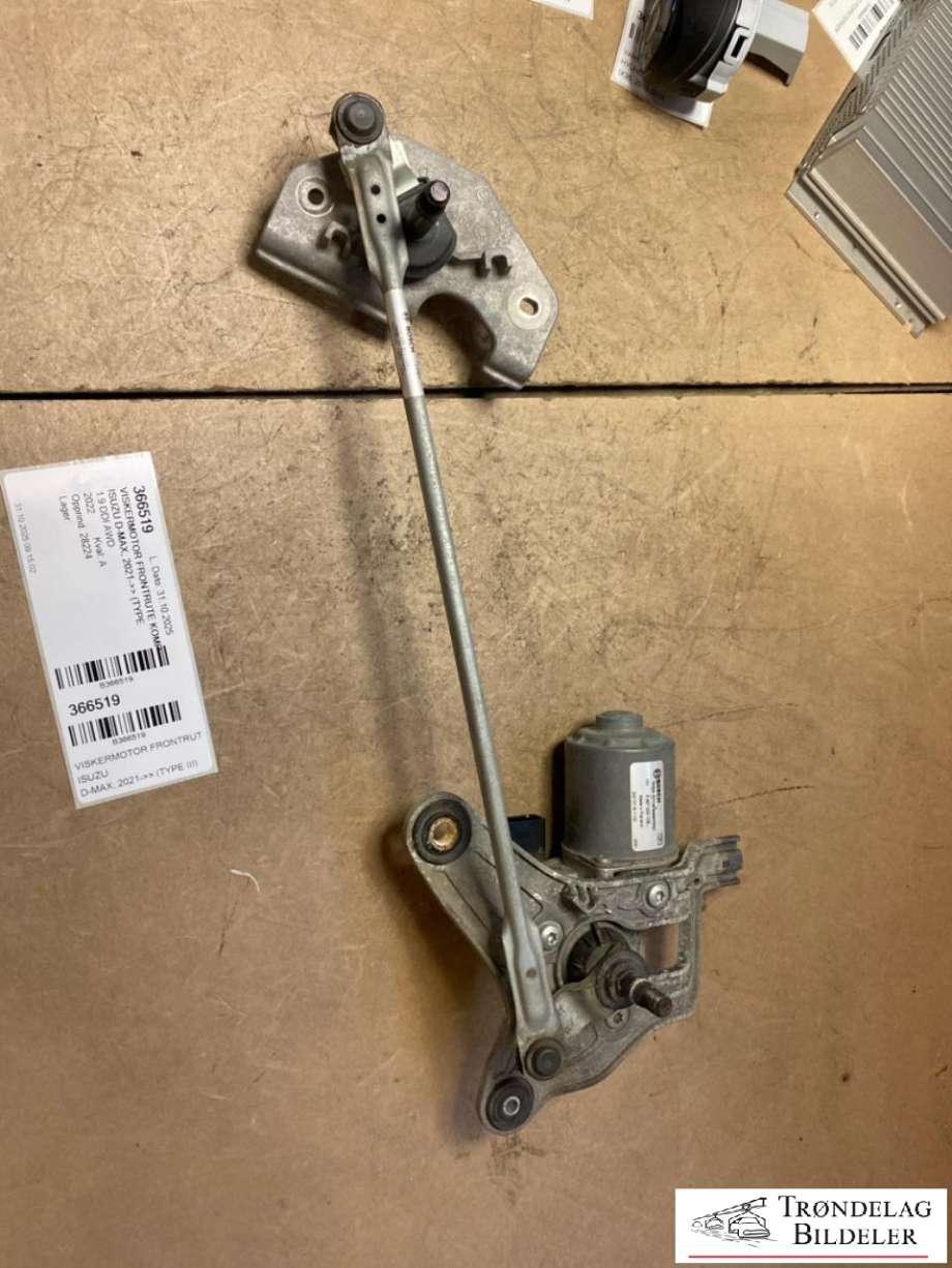 Viskermotor frontrute komplett m/overføring til Isuzu D-Max, 2021-->> (Type III) (1397226004)