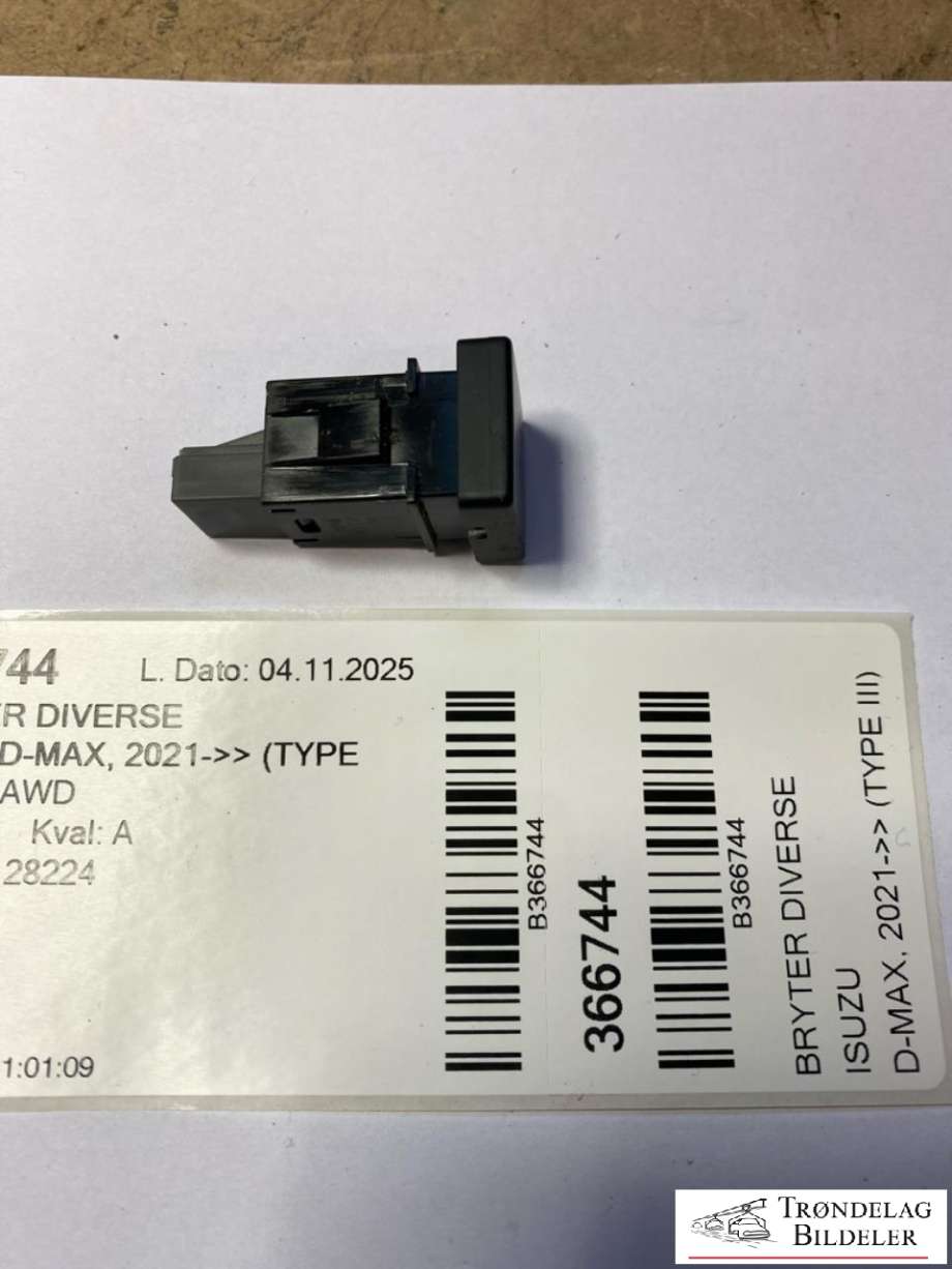 Bryter diverse til Isuzu D-Max 2021-->> (Type III) (8975071271|)