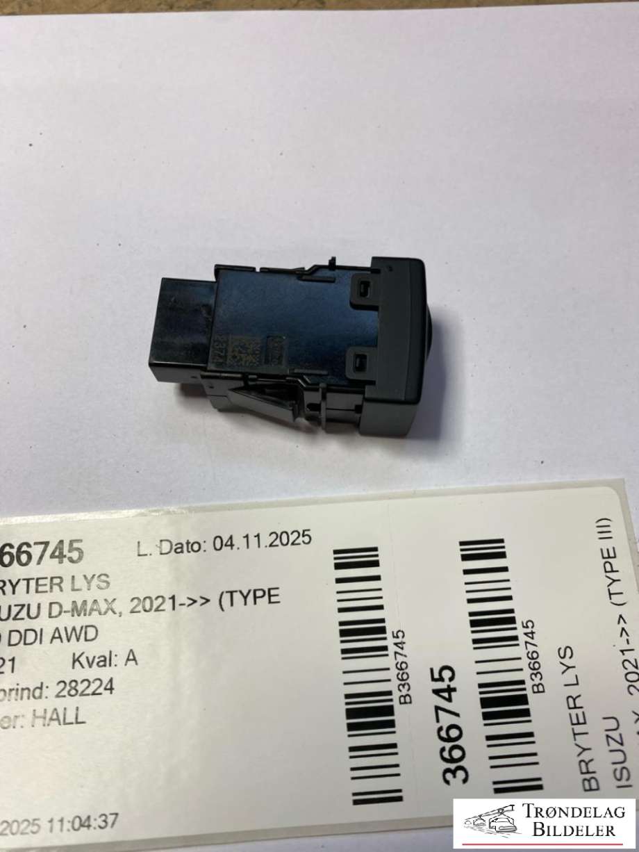 Bryter lys til Isuzu D-Max 2021-->> (Type III) (8983945232|)