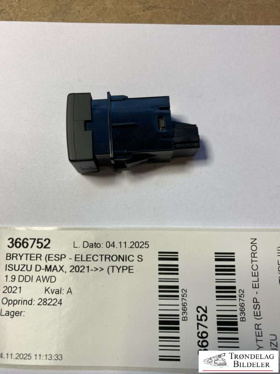 Bryter (ESP - Electronic Stability Program) til Isuzu D-Max 2021-->> (Type III)  (8983945271|)