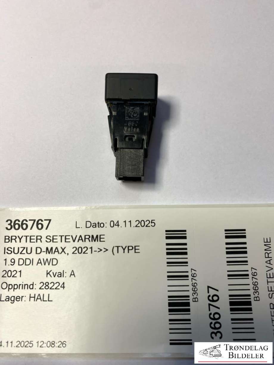 Bryter setevarme til Isuzu D-Max 2021-->> (Type III)  (8983945341|)