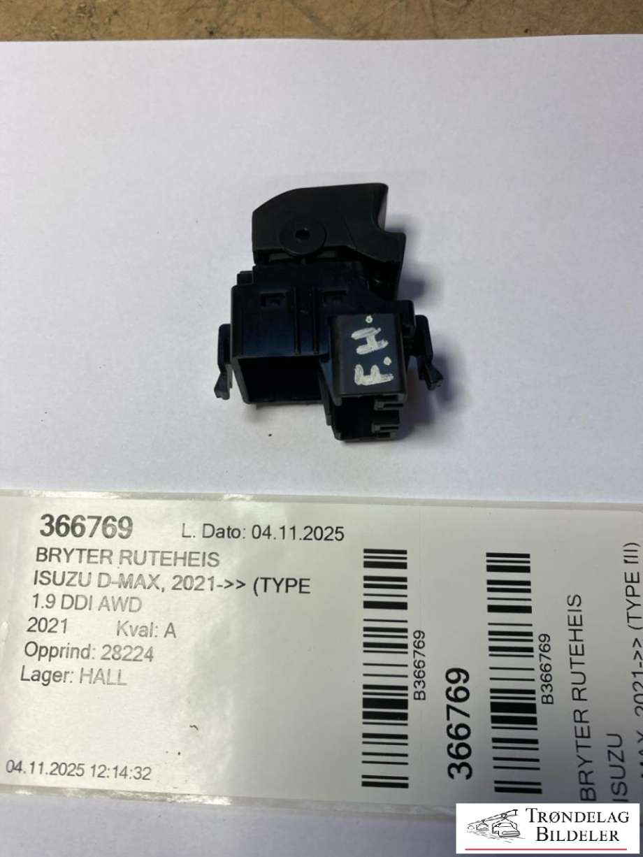 Bryter ruteheis til Isuzu D-Max 2021-->> (Type III)  (8974724560|)
