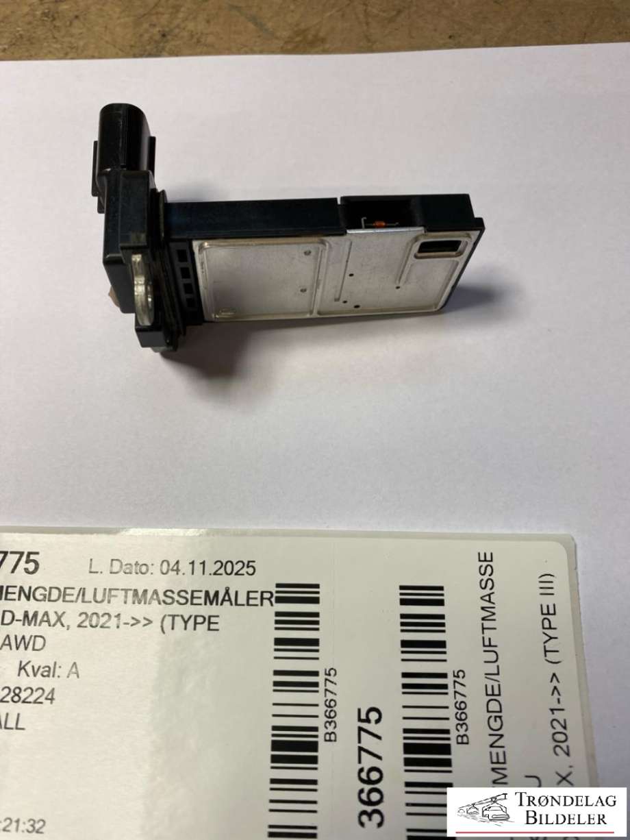Luftmengde/luftmassemåler til Isuzu D-Max 2021-->> (Type III)  (8976019670|)