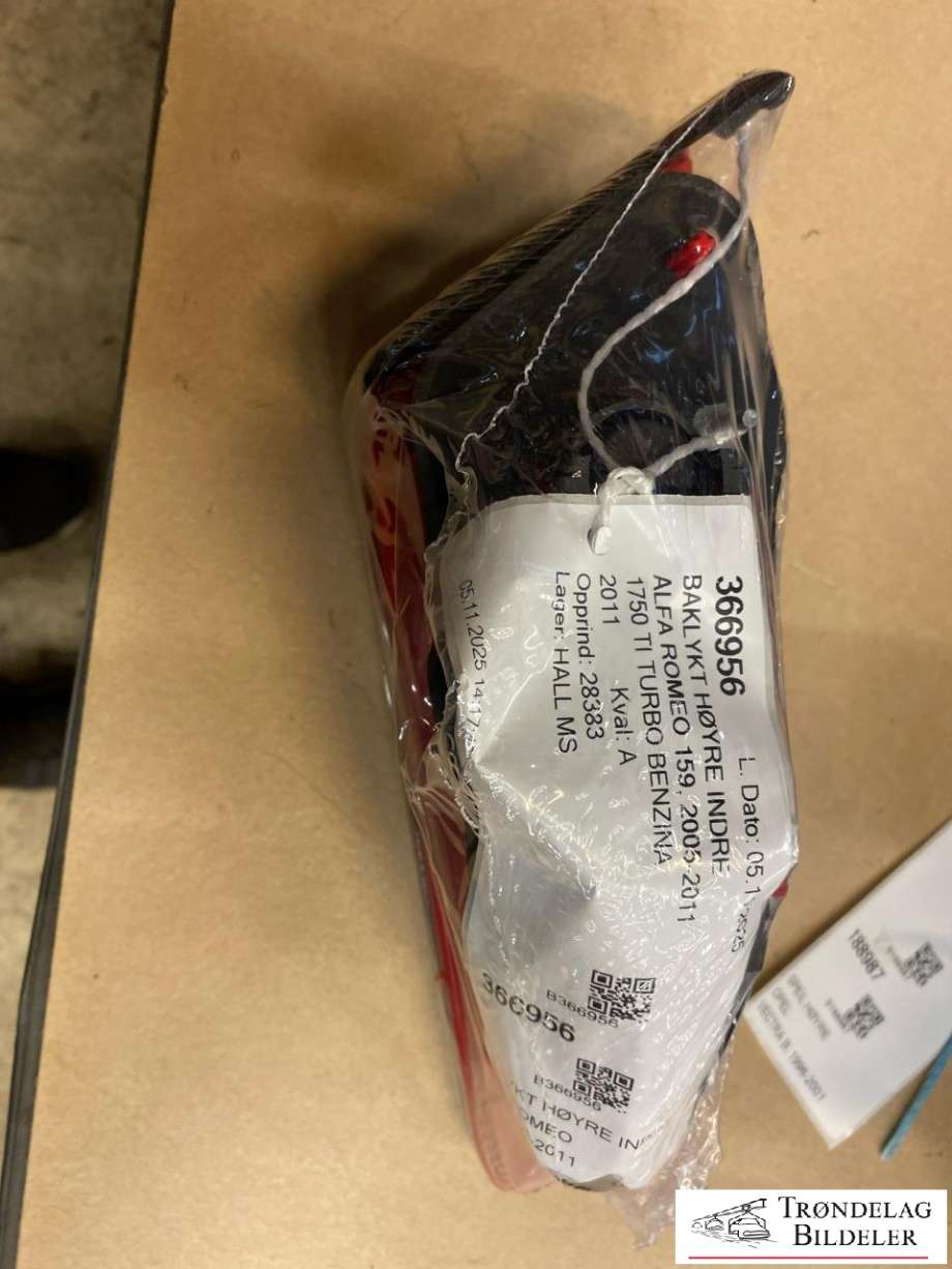 Baklykt høyre indre til Alfa Romeo 159 2005-2011  (50504819|)