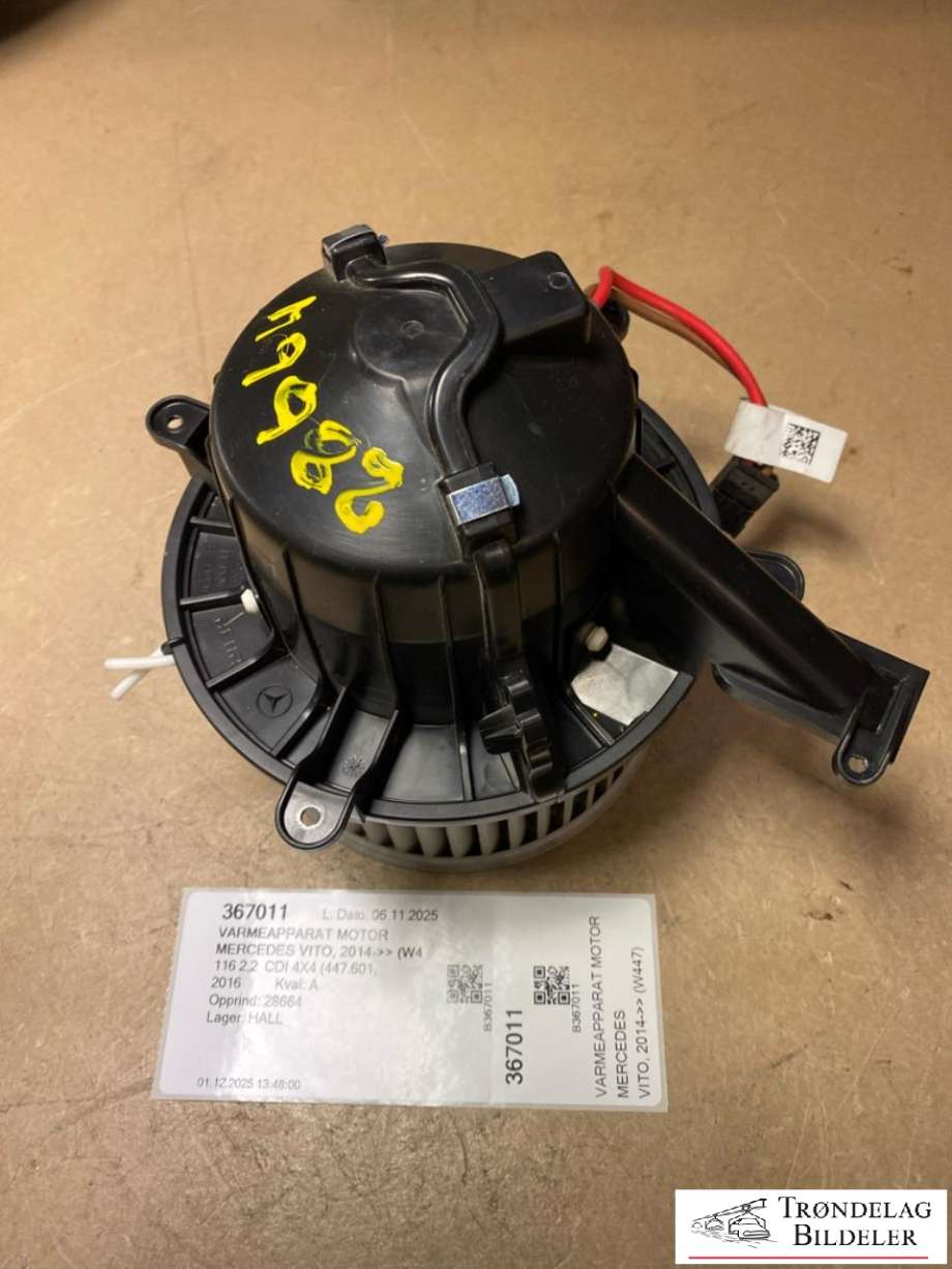 Varmeapparat motor til Mercedes Vito, 2014-->> (W447) (W447) (A 000 830 47 01)
