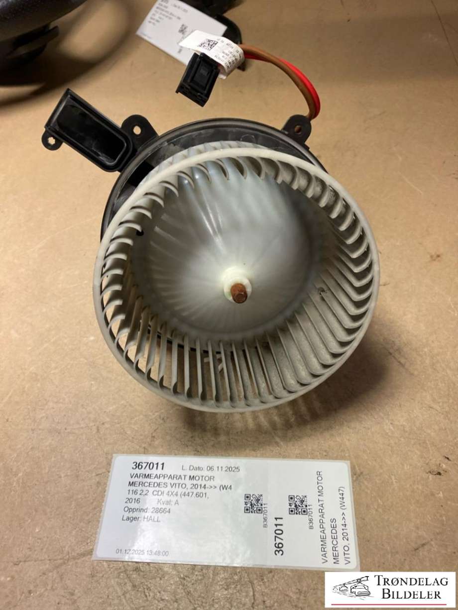 Varmeapparat motor til Mercedes Vito 2014-->> (W447) (W447) (A 000 830 47 01|)