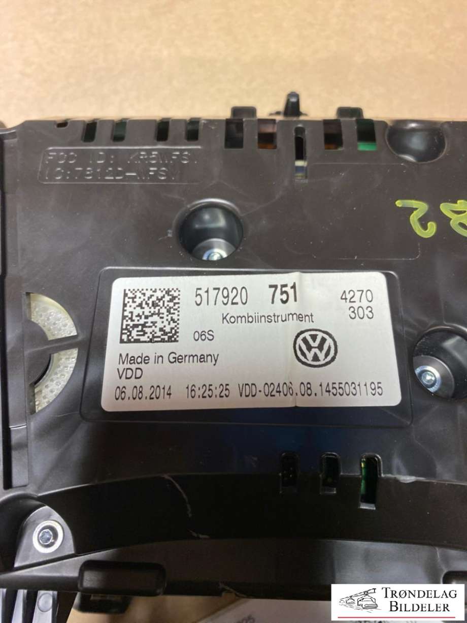 Speedometer til VW Golf Sportsvan 2014-2018  (517 920 740 C|)