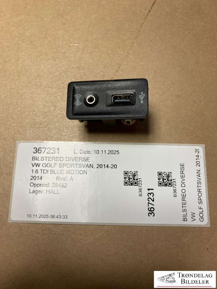 Bilstereo diverse til VW Golf Sportsvan, 2014-2018  (5G0035222C)