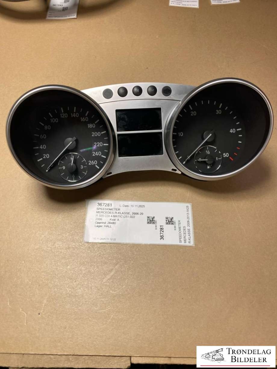 Speedometer til Mercedes R-Klasse, 2006-2013 (W251) (W251) (A2515402648)