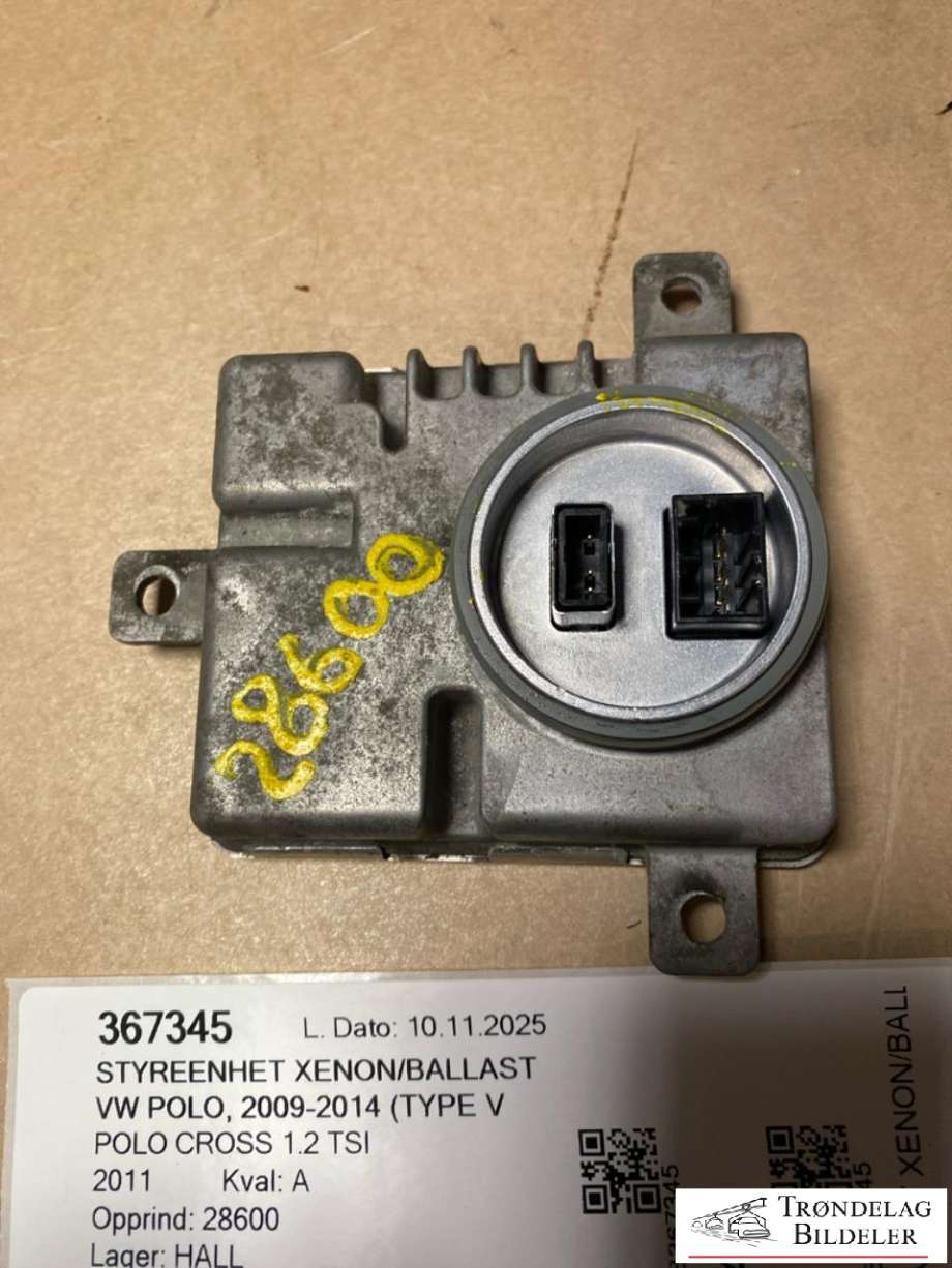 Styreenhet xenon/ballast til VW Polo 2009-2014 (Type V, Fase 1)  (8K0941597C|)