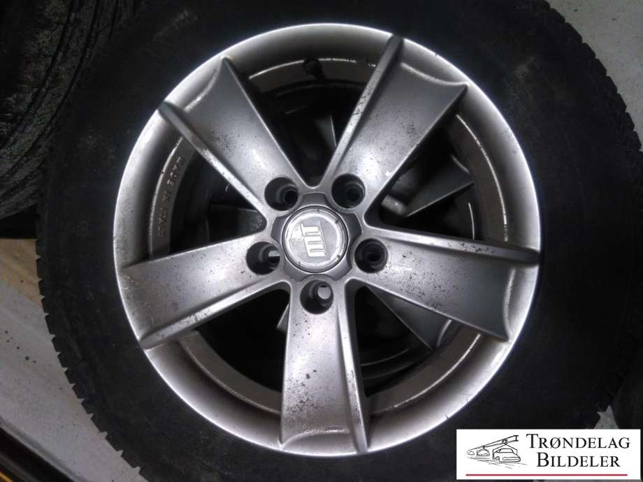 Hjulsett aluminium vinter til VW Golf Sportsvan 2014-2018  (CONTINENTAL|195/65 R15| 95T| 7X15| 5X112/ET45/CB57|1MM|6 MM MØNSTERDYBDE|PROD 33/2022)
