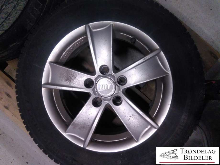Hjulsett aluminium vinter til VW Golf Sportsvan 2014-2018  (CONTINENTAL|195/65 R15| 95T| 7X15| 5X112/ET45/CB57|1MM|6 MM MØNSTERDYBDE|PROD 33/2022)