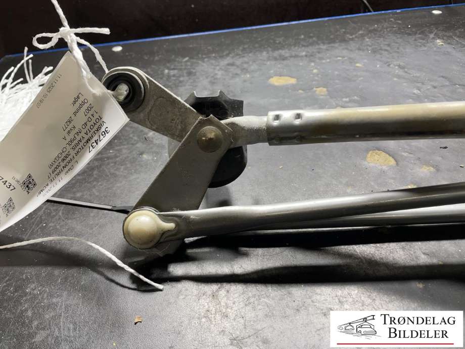 Viskermotor frontrute komplett m/overføring til Toyota Yaris 2006-2009 (Type II, Fase 1)  (85110-0D080|85150-0D080|159300-0431)