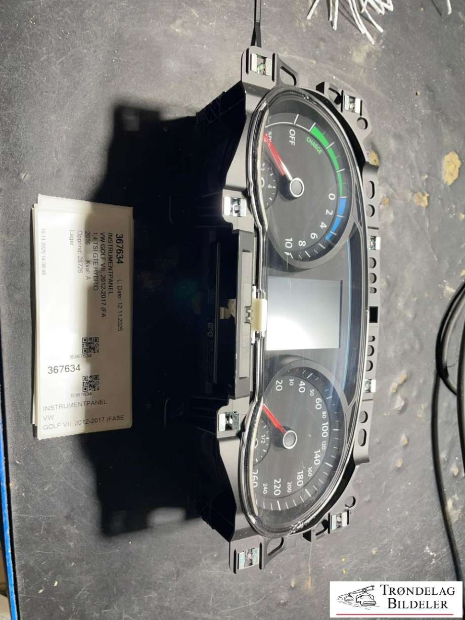 Instrumentpanel til VW Golf VII, 2012-2017 (Fase 1)  (5G1920754A)