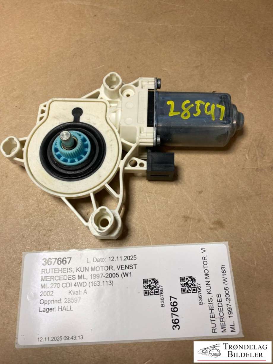 Ruteheis, kun motor, venstre foran til Mercedes ML 1997-2005 (W163) (W163) (4K0959901|A 163 820 27 42|)