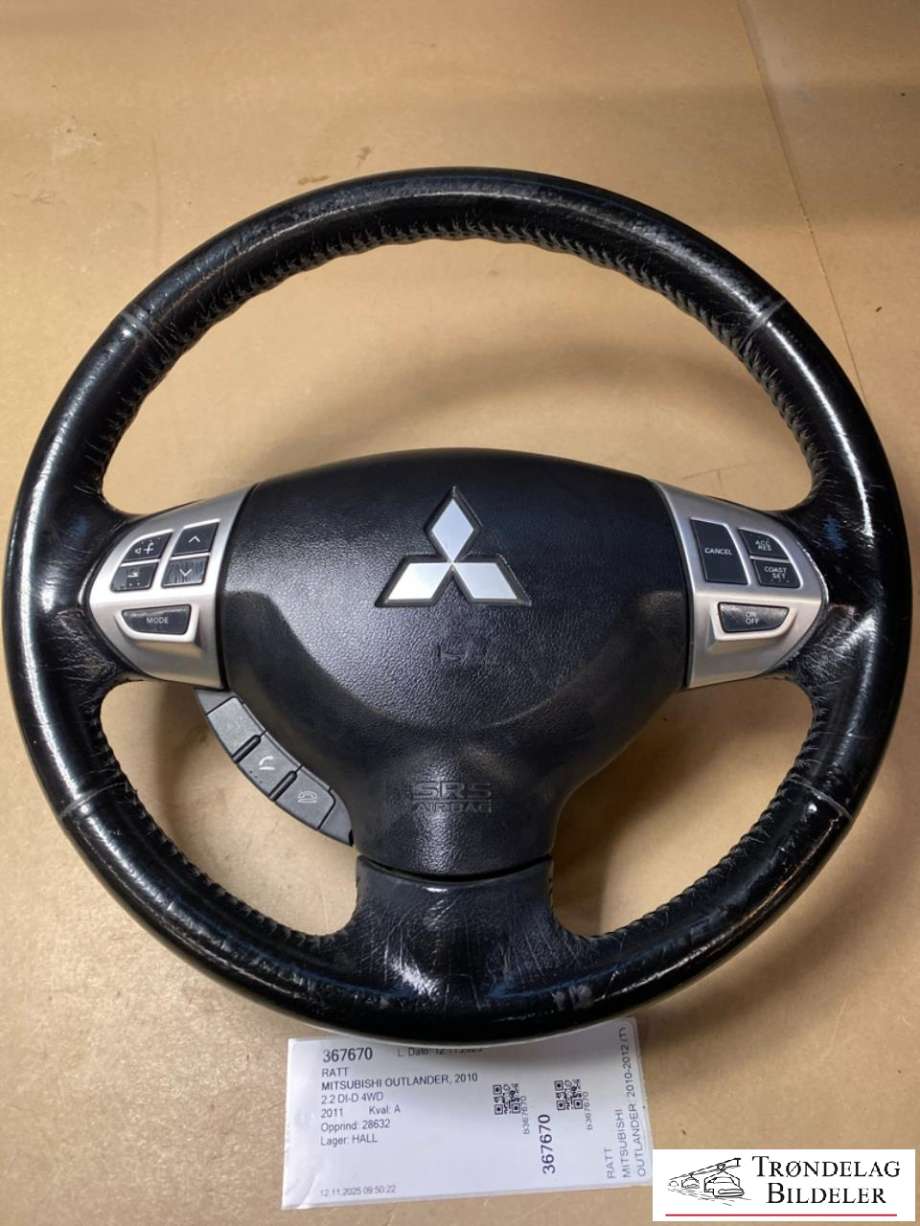 Ratt til Mitsubishi Outlander, 2010-2012 (Type II, Fase 2)  (4400A243XB)