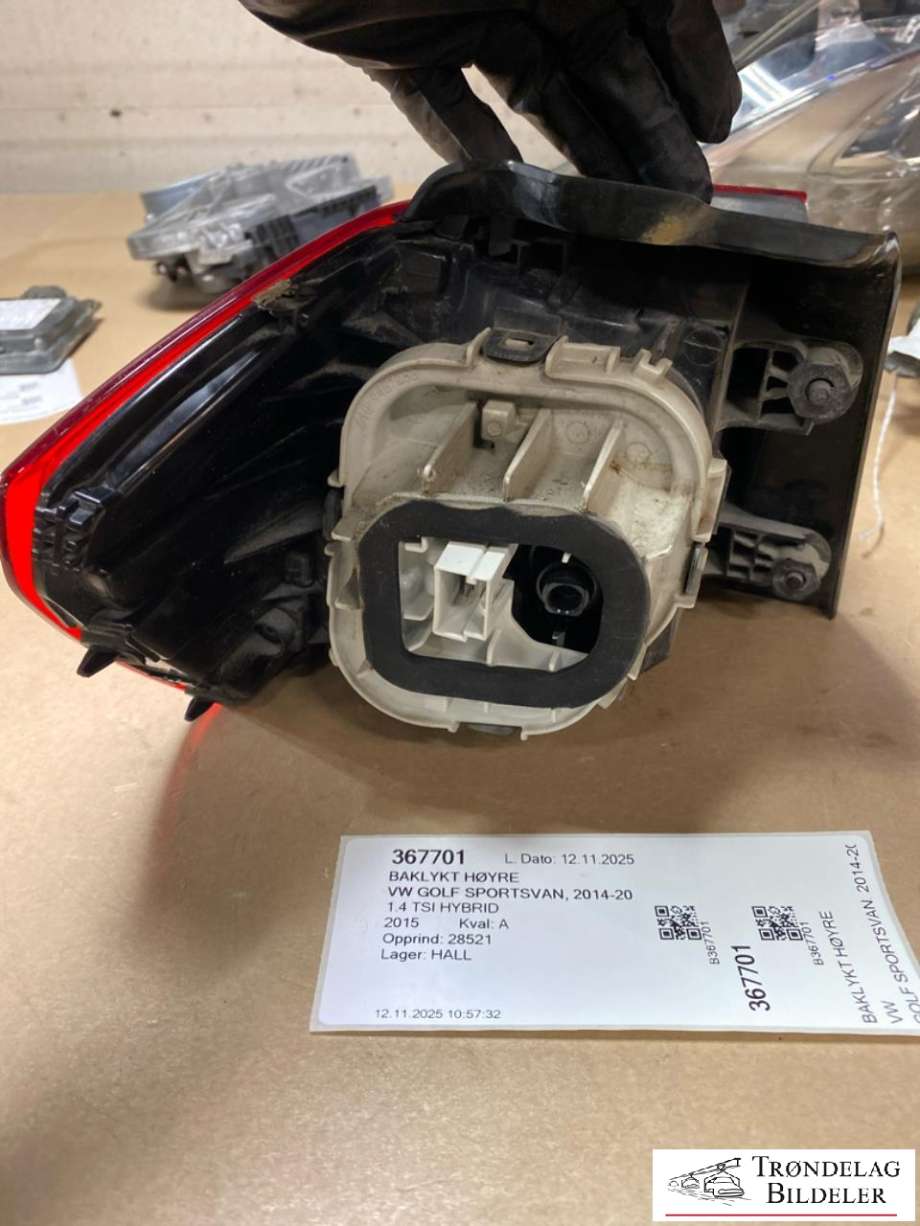 Baklykt høyre til VW Golf Sportsvan 2014-2018 (510945096Q|)
