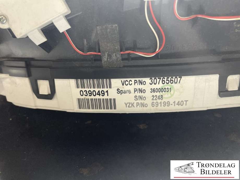 Instrumentpanel til Volvo XC90 2007-2014 (Type I, Fase 2)  (36000031|36002777|30765607)