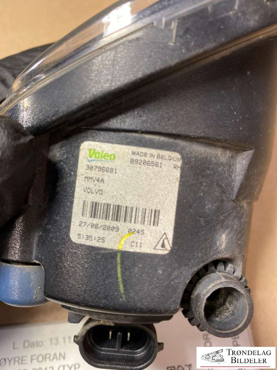 Tåkelykt høyre foran til Volvo XC60 2008-2013 (Type I, Fase 1)  (30796681|89206561|)