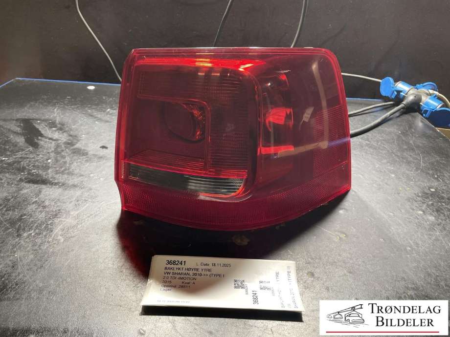 Baklykt høyre ytre til VW Sharan, 2010-->> (Type II)  (7N0 945 096 G)
