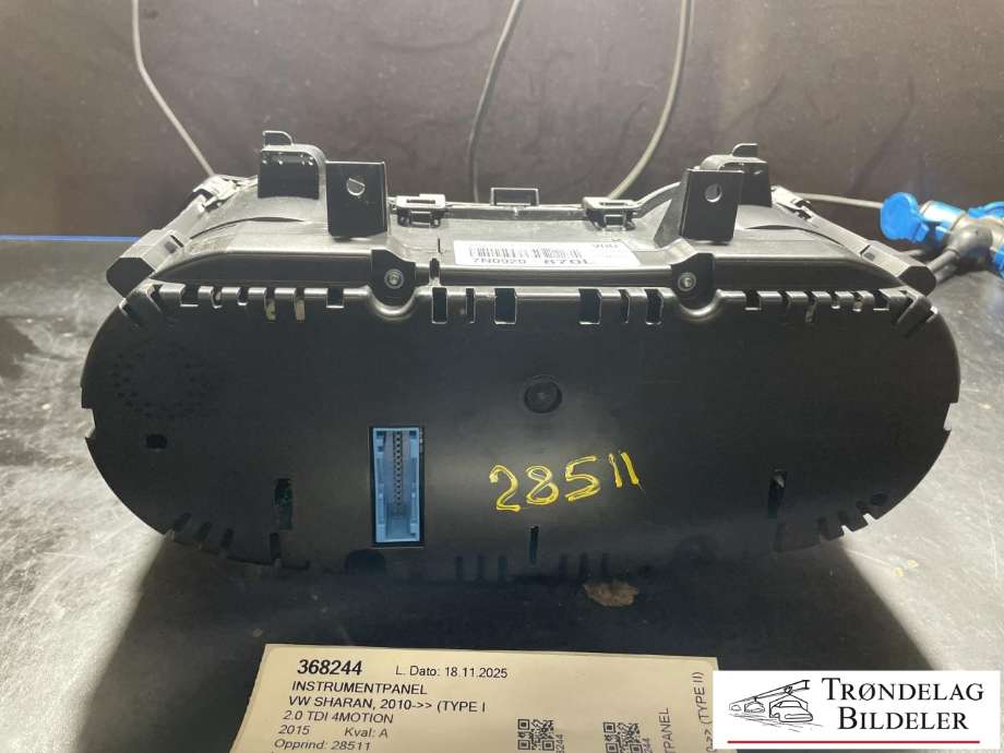 Instrumentpanel til VW Sharan 2010-->> (Type II)  (7N0 920 870 L|7N0 920 870 LX|)