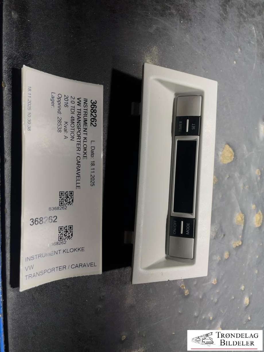 Instrument klokke til VW Transporter / Caravelle, 2015-2019 (T6) (T6) (7E5 919 037 J)