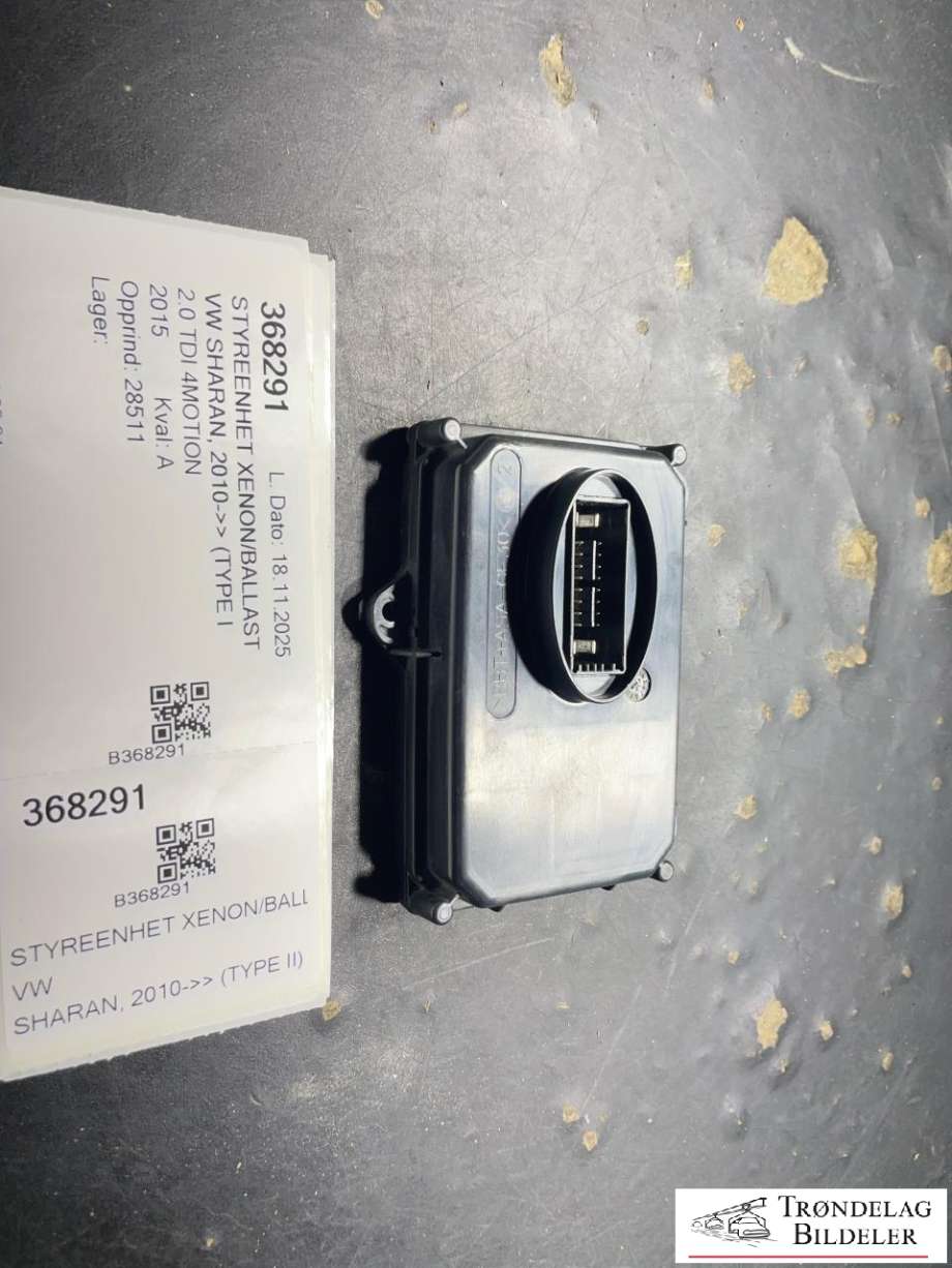 Styreenhet xenon/ballast til VW Sharan, 2010-->> (Type II)  (1T0 941 329)