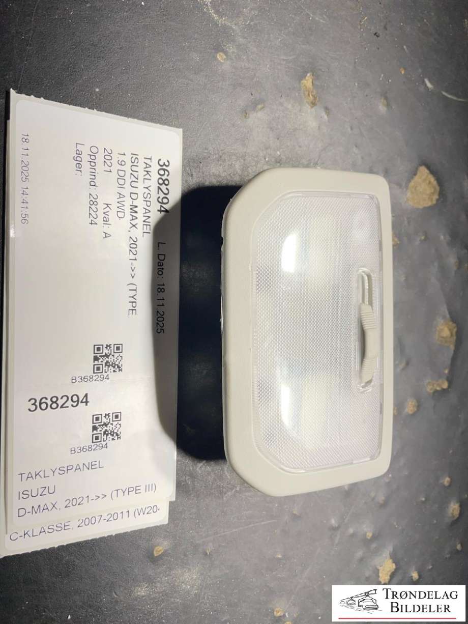Taklyspanel til Isuzu D-Max, 2021-->> (Type III) (8974720282)