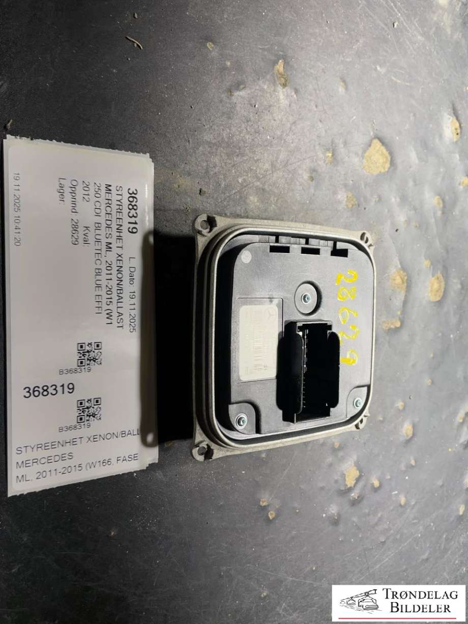 Styreenhet xenon/ballast til Mercedes ML, 2011-2015 (Fase 1) (W166) (W166) (A1668203689)