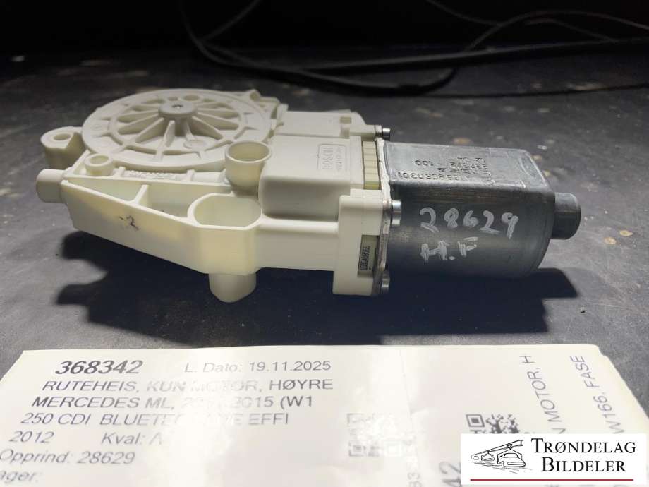 Ruteheis, kun motor, høyre foran til Mercedes ML 2011-2015 (Fase 1) (W166) (W166) (A 166 906 03 01|)