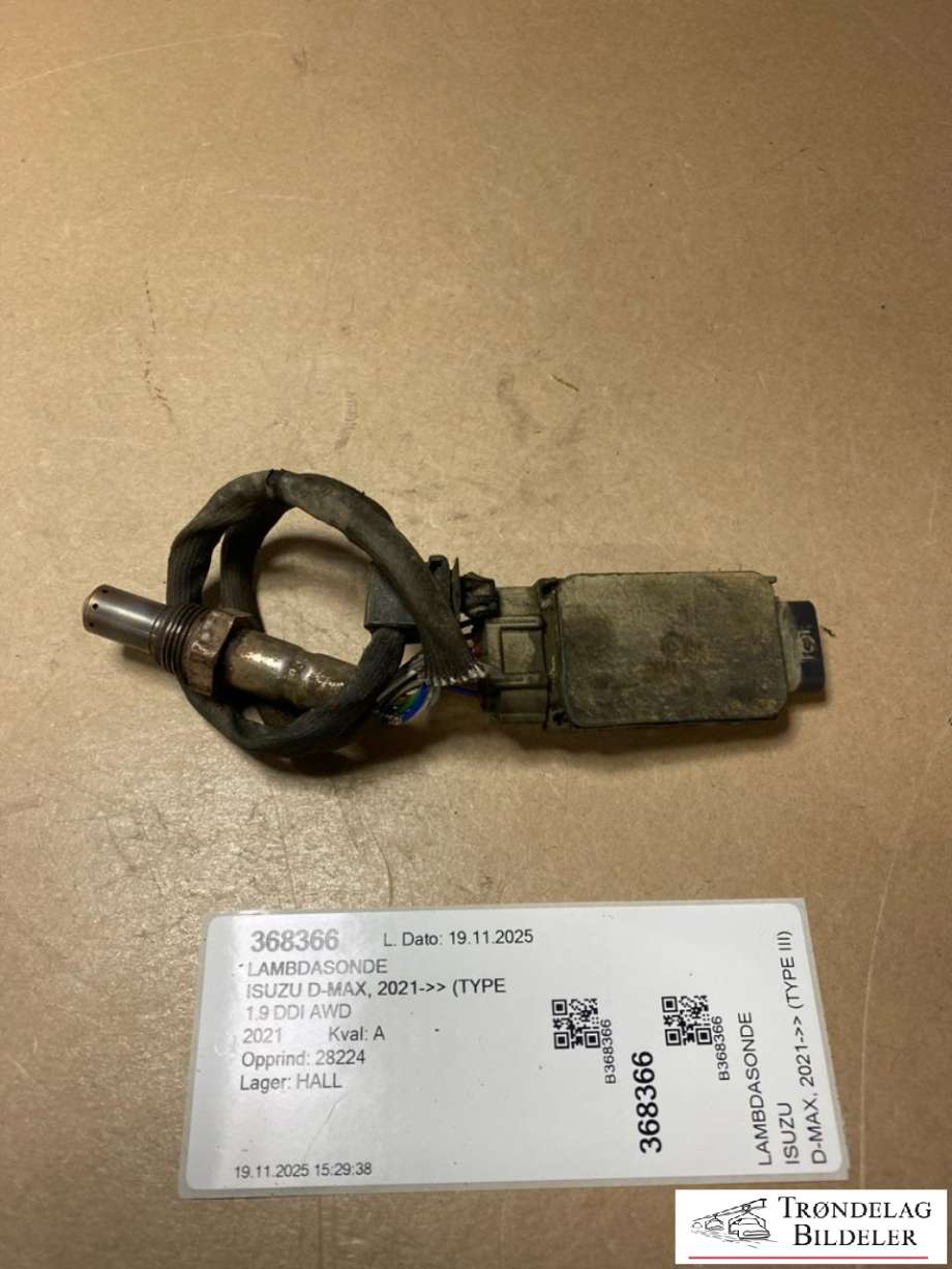 Lambdasonde til Isuzu D-Max, 2021-->> (Type III) (2265106612)
