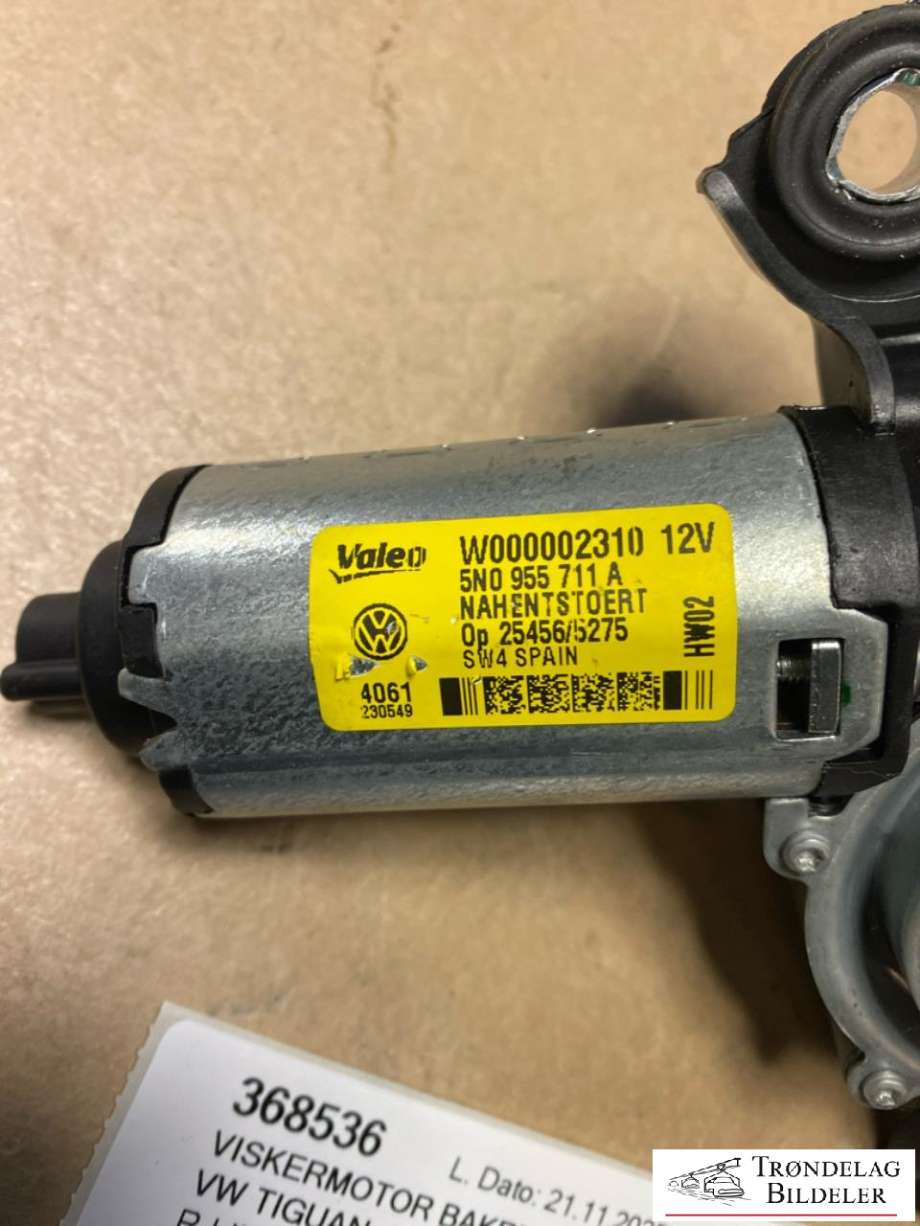 Viskermotor bakrute til VW Tiguan 2007-2011 (Type I, Fase 1) (5N0955711A|5N0955711B|)