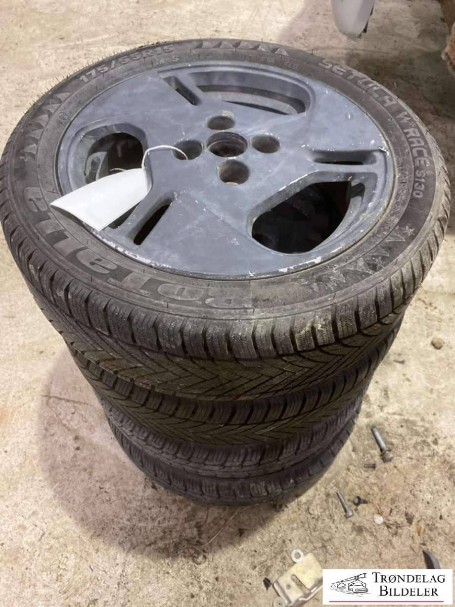 Hjulsett aluminium vinter til Mitsubishi i-MiEV 2010-->>  (ROTALLA|175/55/R15 4X100 5JX15ET35 CB F.56.1MM B.54.1MM|8-10 MM|26-21)