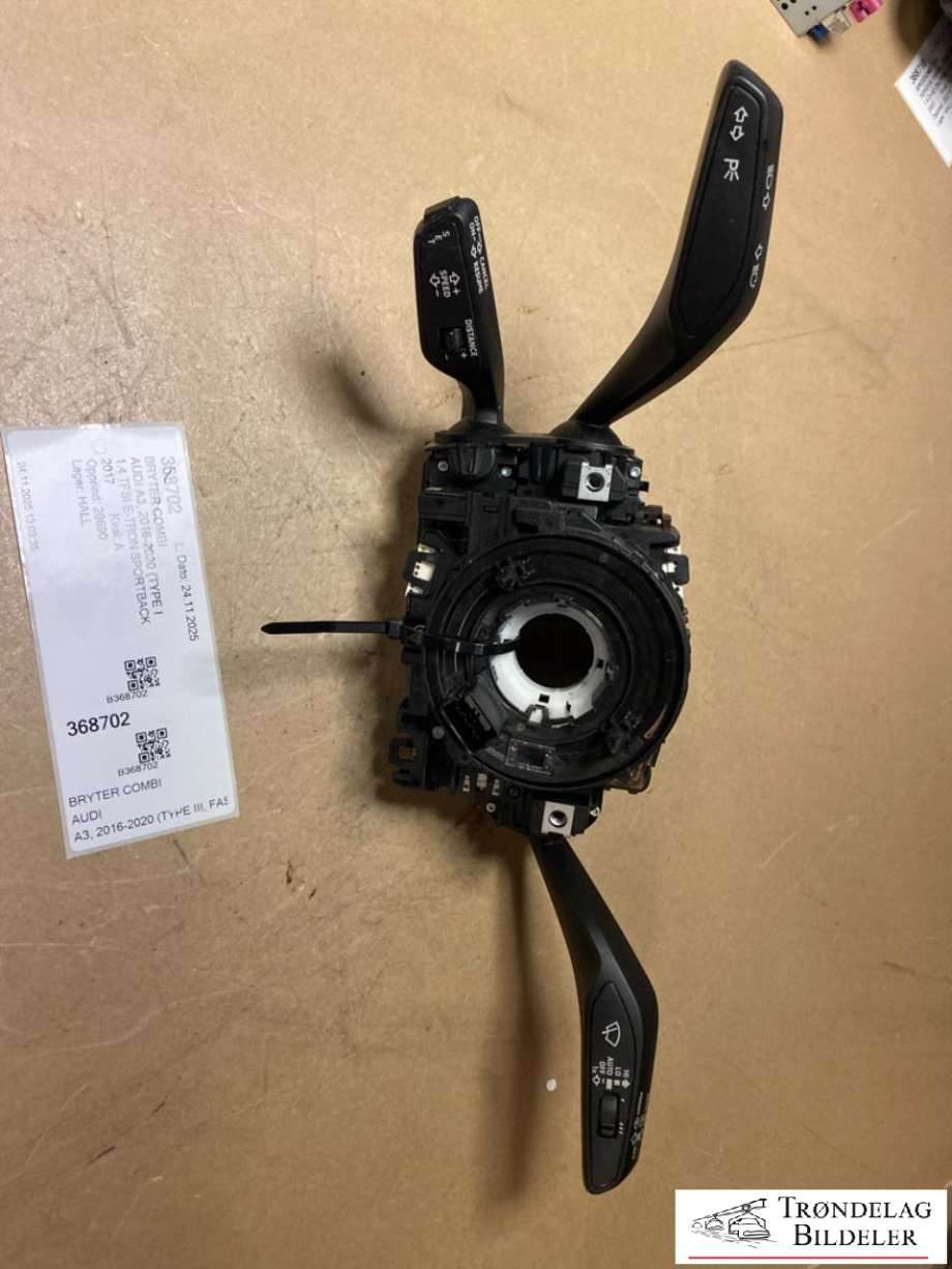 Bryter combi til Audi A3, 2016-2020 (Type III, Fase 2)  (8V0953521JT)