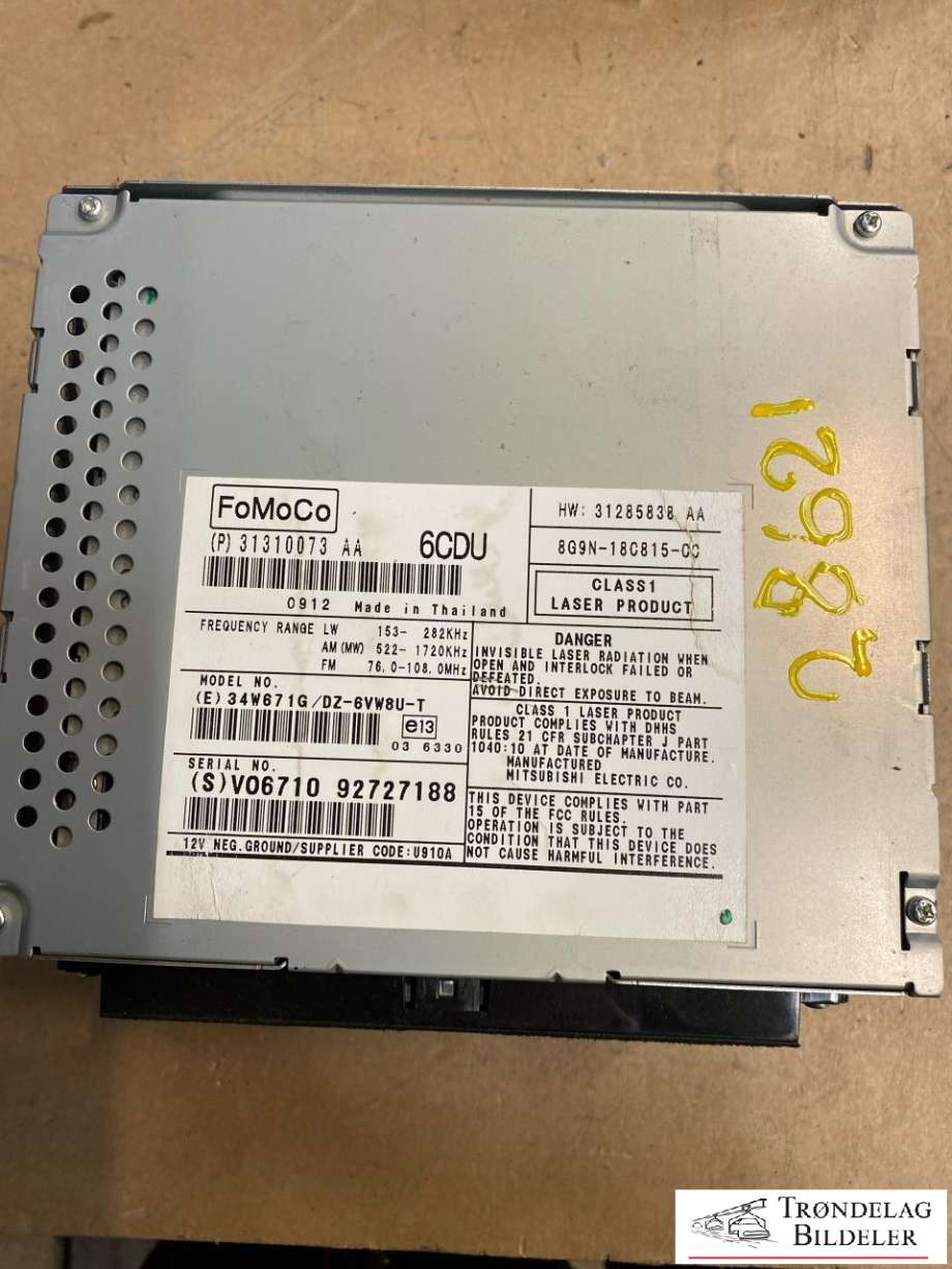 Bilstereo til Volvo XC60 2008-2013 (Type I, Fase 1)  (31285832|36050930|31328067|31285836|31285838)