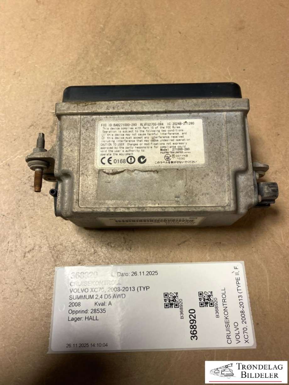 Cruisekontroll til Volvo XC70, 2008-2013 (Type II, Fase 1)  (1024B271280)