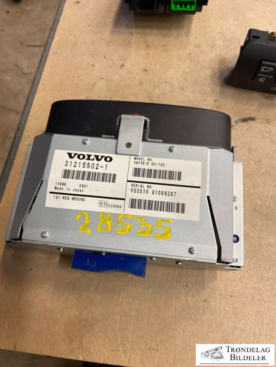 Bilstereo navigasjon til Volvo XC70, 2008-2013 (Type II, Fase 1)  (31215502-1)