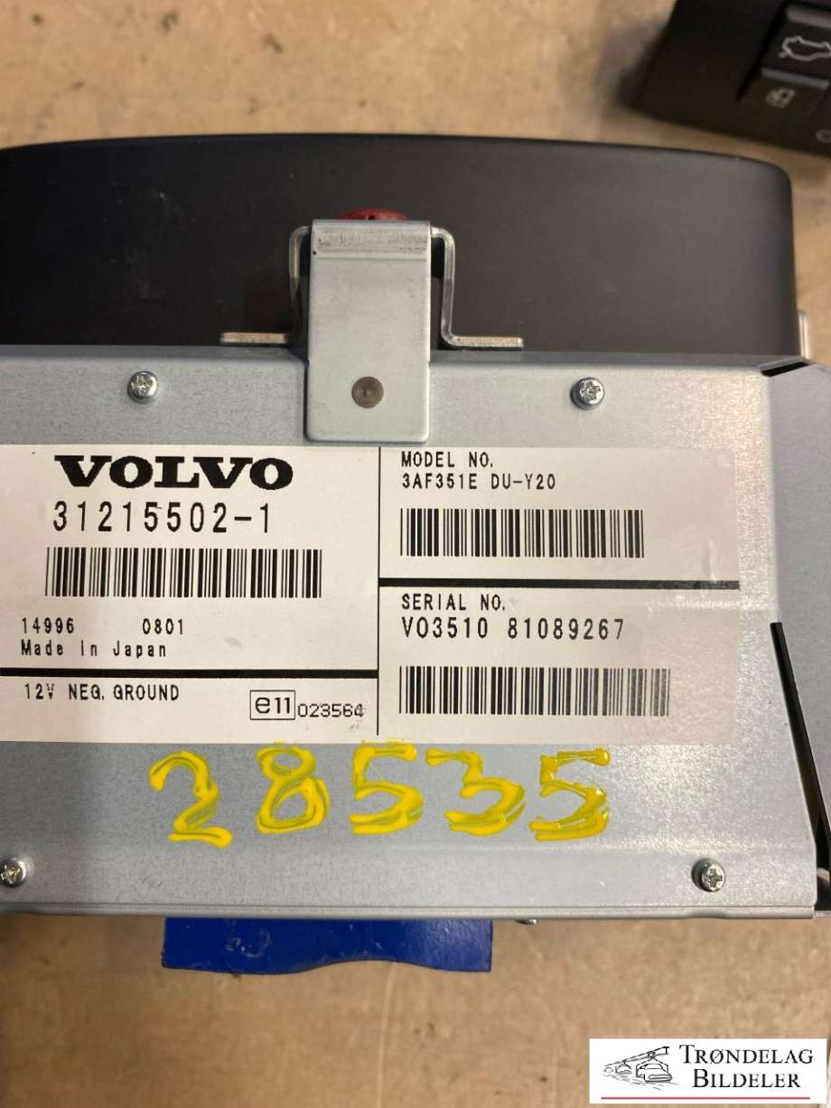 Bilstereo navigasjon til Volvo XC70 2008-2013 (Type II, Fase 1)  (31215502-1|31215502|)