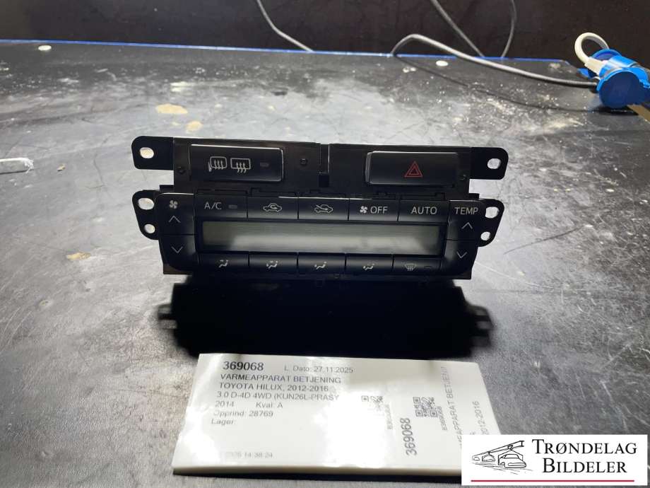 Varmeapparat betjening til Toyota Hilux, 2012-2016  (840130K160)