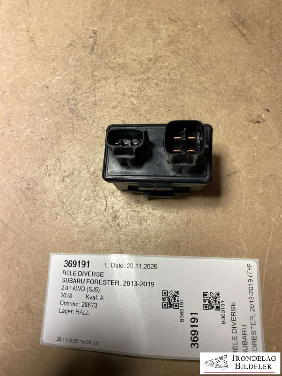 Rele diverse til Subaru Forester, 2013-2019 (Type IV)  (86121FJ002)