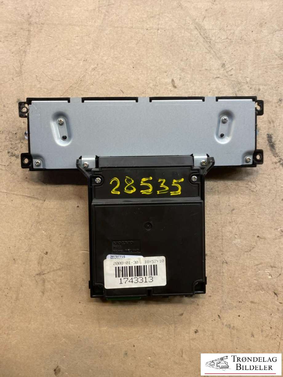 Bilstereo betjeningspanel til Volvo XC70 2008-2013 (Type II, Fase 1)  (31268336|36001867|31328828|31268924|)