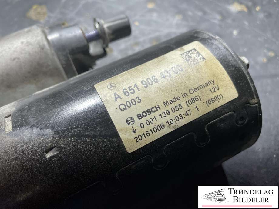Starter diesel til Mercedes Vito 2014-->> (W447) (W447) (A6519064300|A651906430080|0001139085(086)|A651906430081|0986024590|A6519062300|A651906230080|A6519062400|A651906240080|A6519062800|A651906280080|LRS02522|A6519061200)