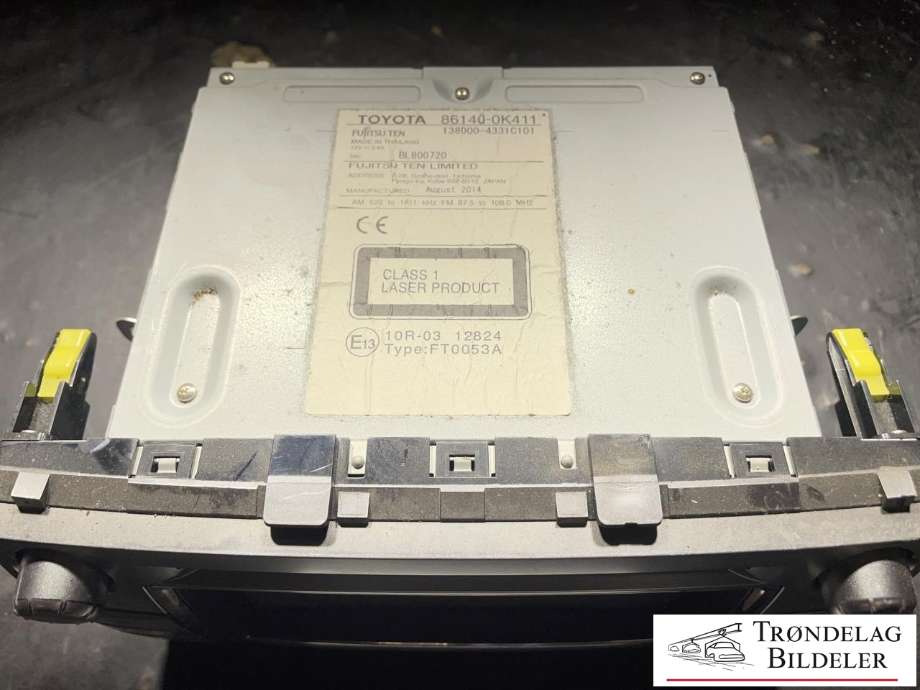 Bilstereo til Toyota Hilux 2012-2016  (861400K411|861400K411EX|)