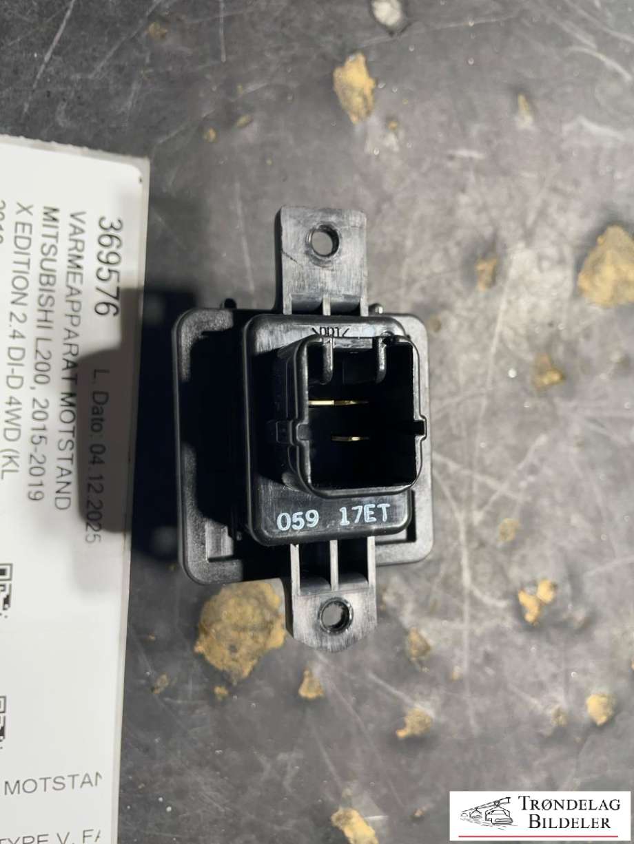 Varmeapparat motstand til Mitsubishi L200 2015-2019 (Type V, Fase 1)  (7802A240|)