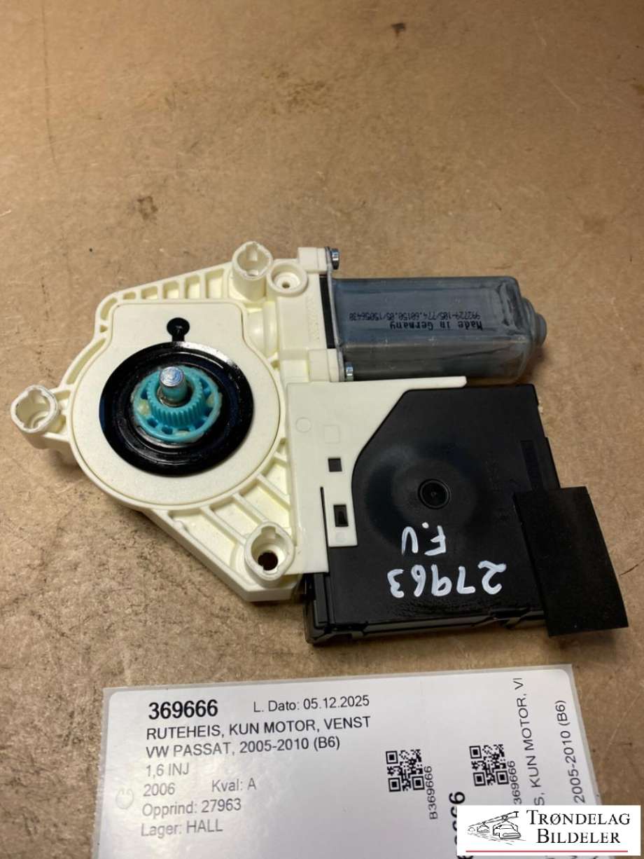 Ruteheis, kun motor, venstre foran til VW Passat 2005-2010 (B6) (B6) (K0959701P|)