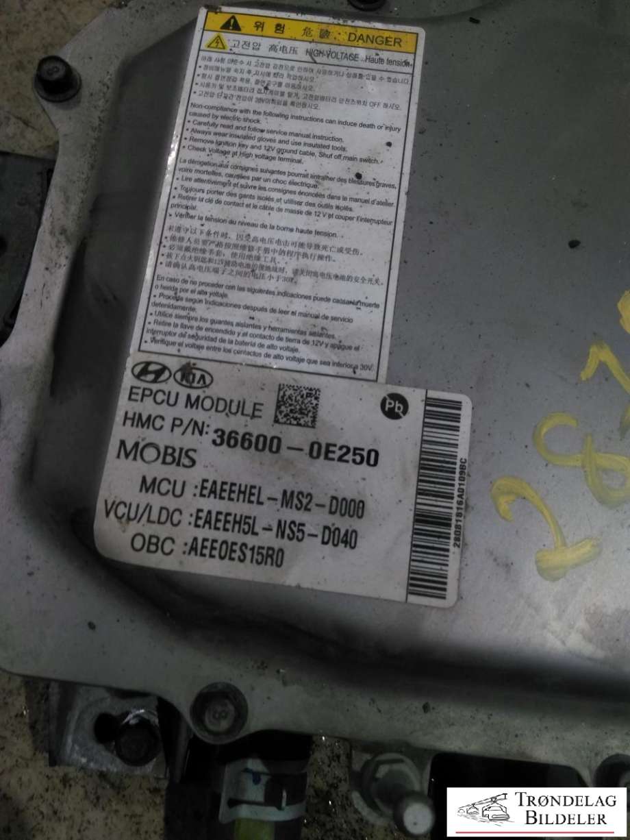 Inverter elbil til Hyundai Ioniq Electric 2016-2019 (Fase 1)  (36601 0E250|)