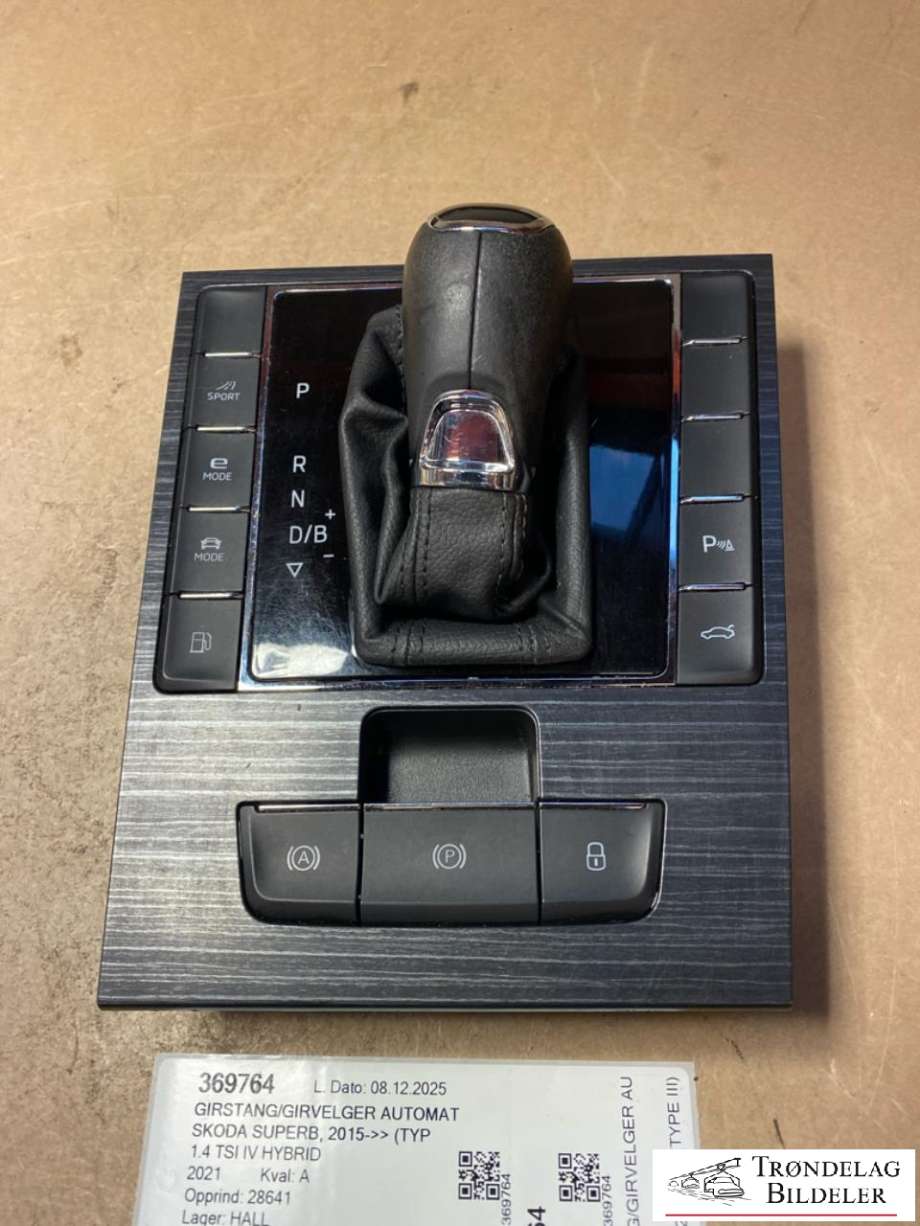 Girstang/girvelger automat til Škoda Superb, 2015-->> (Type III)  (3V1713203B)