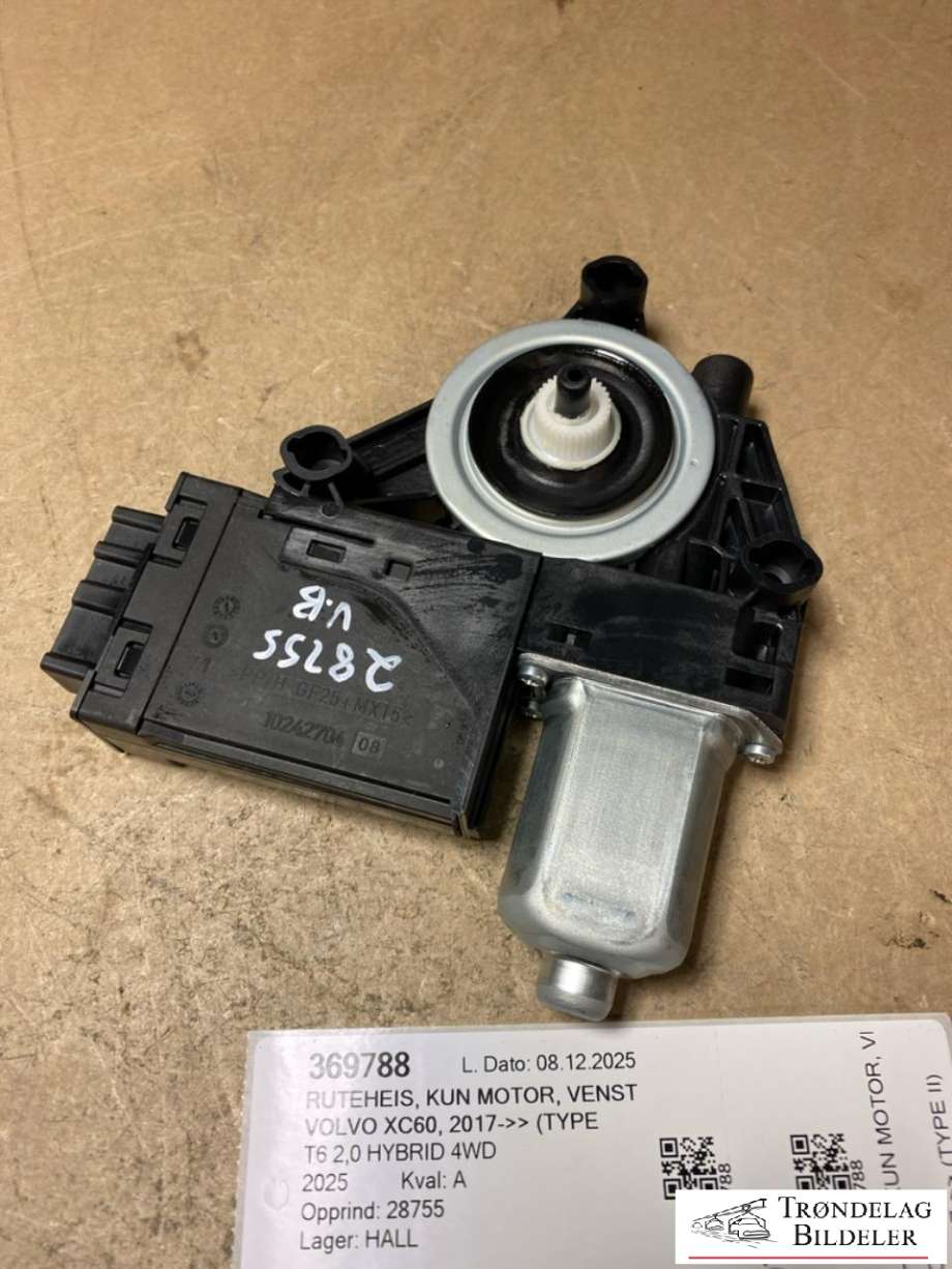 Ruteheis, kun motor, venstre bak til Volvo XC60 2017-->> (Type II)  (966264-102|)