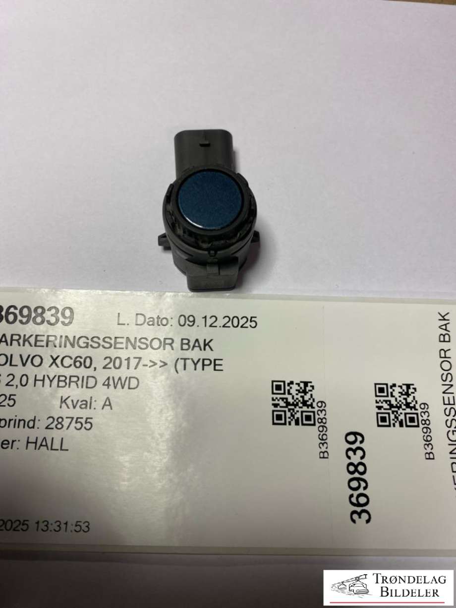 Parkeringssensor bak til Volvo XC60, 2017-->> (Type II)  (39795005)