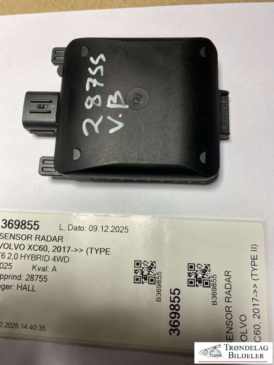 Sensor radar til Volvo XC60 2017-->> (Type II) (32340780|)